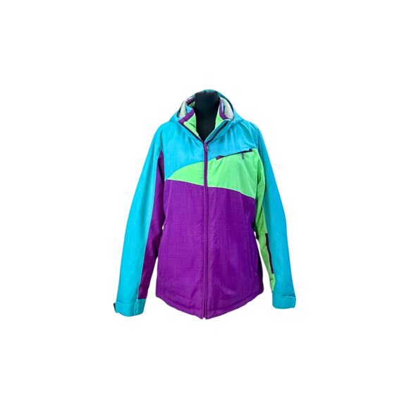 Boulder Gear Women's XL Colorblock Insulated Ski Jacket - Picture 2 of 7